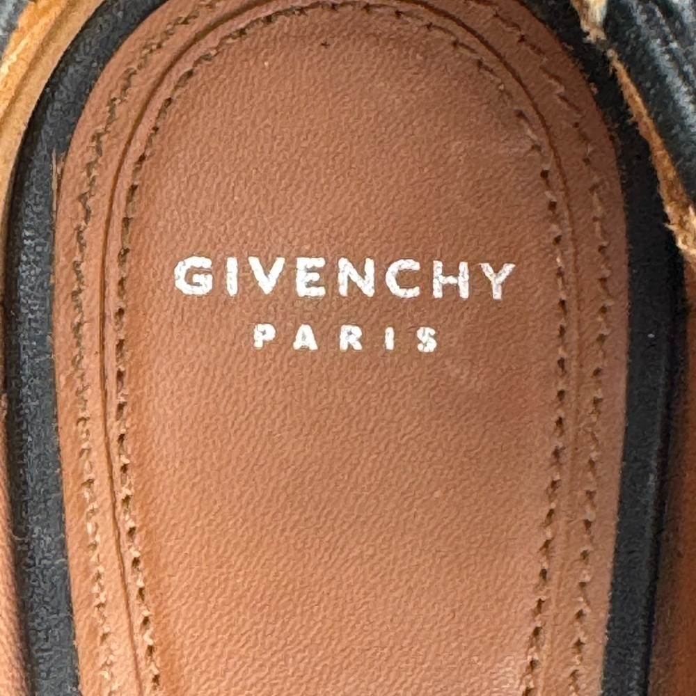 Givenchy Black Leather Strappy Ria Wedge Sandals - Size 39 - Picture 5 of 7
